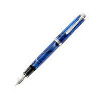 中亚Prime会员、历史低价：Pelikan 百利金 Souverän M805 F尖钢笔 蓝色沙丘特别版