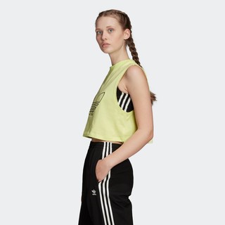 阿迪达斯官网 adidas 三叶草 CROPPED TANK 女装运动背心FM1926