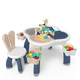  乐亲（LECHIN）儿童玩具大颗粒兼容乐高积木桌子多功能收纳男孩女孩快乐游戏萌兔学习桌拼装85+凑单品　