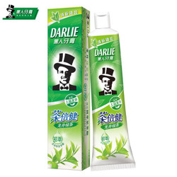 黑人（DARLIE）牙膏茶倍健龙井绿茶薄荷190g*3清新口气去牙渍含氟牙膏 龙井绿茶90g *3件