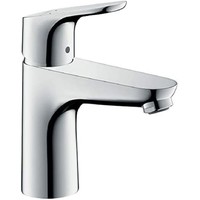 中亚Prime会员：Hansgrohe 汉斯格雅 Focus福柯斯 单把手面盆龙头 高度100mm 带提拉落水 镀铬