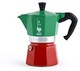 Bialetti 比乐蒂 Moka Express 意式咖啡壶，铝制，绿色/红色，3杯容量