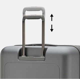 法国大使（Delsey）拉杆箱 多分层行李箱 万向轮铝合金拉杆密码箱 前置口袋旅行箱|2048 石墨色 21英寸