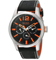 BOSS Orange 雨果博斯 1513228 PARIS 男士石英黑色手表