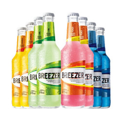 【省110元】Breezer 冰锐 洋酒 4.8°朗姆预调酒 缤纷四口味 8瓶组合装 275ml*8瓶 *2件多少钱-什么值得买