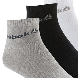 Reebok锐步男女训练短袜ACT CORE ANKLE  3P情侣款式健身袜DU2923