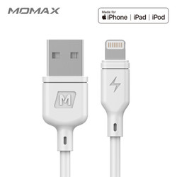 MOMAX 摩米士苹果数据线充电线MFi认证快充充电器线通用iPhone11Pro/XSMax/XR/SE2/9/8/7/6plus/ipad等1米白色 *6件