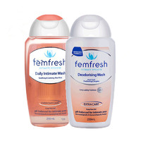 【618狂欢日】femfresh芳芯女性私处护理液澳州版(普通+加强) 洗液止痒抑菌*2瓶