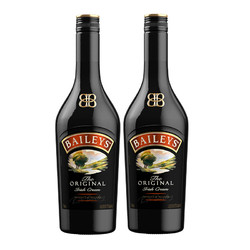百利甜酒baileys原味700ml*2奶油烘焙力娇酒爱尔兰原装进口洋酒