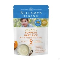 考拉海购黑卡会员：BELLAMY'S 贝拉米 有机婴儿南瓜益生元米粉125g 4袋装
