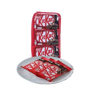 雀巢(Nestle) 进口奇巧kitkat 黑巧克力威化饼干 纯可可脂 休闲零食 分享装45g*9条 *3件