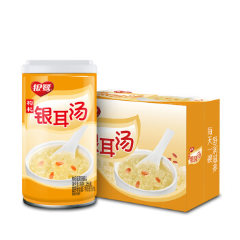 银鹭 枸杞银耳汤355g*12罐 整箱粥礼盒装