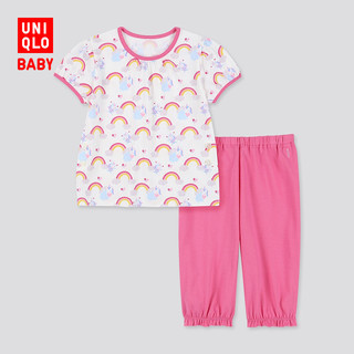 UNIQLO 优衣库 儿童家居服套装 424750 翠绿色 80cm