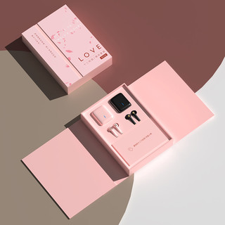 iKF iKF Find 十二时辰 蓝牙无线耳机 情侣限定礼盒套装 入耳式 黑色+粉色