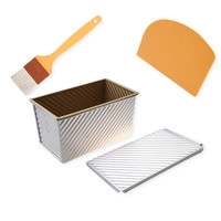 三能 SNTSTZ 波纹吐司模具 3件套 (毛刷+模具+半圆刮板)
