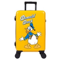 Disney 迪士尼儿童行李箱18英寸小学生拉杆箱 登机箱万向轮旅行箱黄色唐老鸭