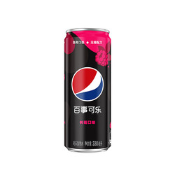 PEPSI 百事 可乐无糖碳酸汽水原味20罐+树莓4罐330mL