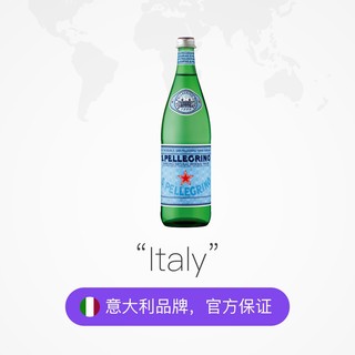 SANPELLEGRINO 圣培露 含气天然气泡水 玻璃瓶 750mlx12瓶/箱