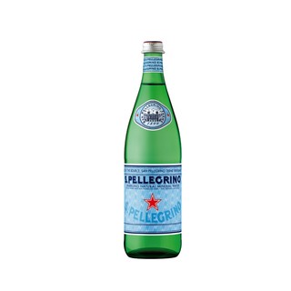 SANPELLEGRINO 圣培露 含气天然气泡水 玻璃瓶 750mlx12瓶/箱