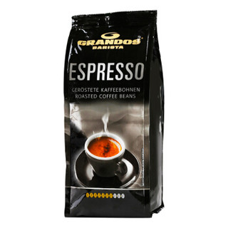 格兰特 GRANDOS 意式特浓阿拉比卡咖啡豆 德国原装进口 现磨 深度烘焙 250g *2件