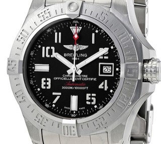 BREITLING 百年灵 Avenger II Seawolf 复仇者二代深潜海狼系列 A1733110-BC31SS 专业机械潜水表