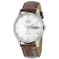 TISSOT 天梭 Heritage 男款机械腕表 (圆形、皮革、银、40mm)