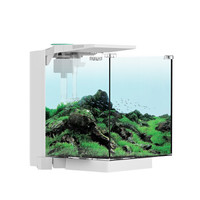 YUMAX生态鱼缸客厅 金鱼缸带灯 过滤器桌面水族箱 玻璃水族箱