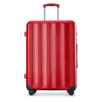 愛可樂 ECHOLAC  万向轮行李箱 防刮TSA密码锁旅行箱 24英寸红色拉杆箱 双排8轮耐磨托运箱PCT008Y