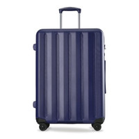 愛可樂 ECHOLAC  万向轮行李箱 防刮TSA密码锁旅行箱 20英寸深蓝色拉杆箱 双排8轮耐磨登机箱PCT008Y