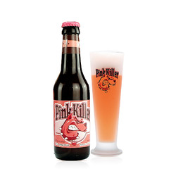 Reberg Beer/莱宝 Pink killer 比利时进口 粉红杀手 5度 葡萄柚果味啤酒 250ml*6瓶