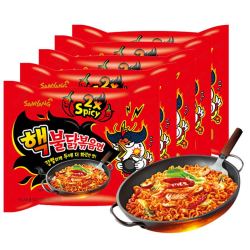三养samyang火鸡面5连包700g袋干拌面泡面方便面美国进口