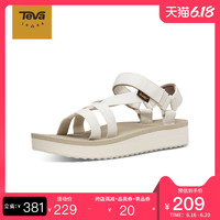 Teva/太哇凉鞋女中厚底midform潮流百搭舒适松糕平底凉鞋20夏新