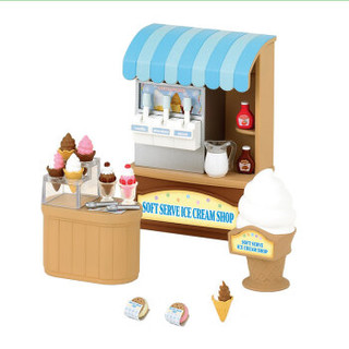 森贝儿家族儿童玩具女孩礼物过家家公主公主娃娃玩具公仔玩偶-精美冰淇淋店SYFC5054