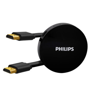 PHILIPS 飞利浦 高清无线投屏器同屏器手机连电视机投影仪hdmi连接视频传输器 苹果华为笔记本电脑WIFI同屏器4K60Hz