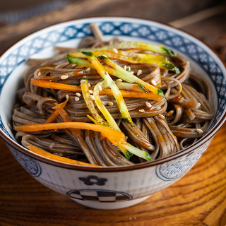 麦利源 0脂肪荞麦面龙须面杂粮无糖精全麦纯黑荞麦面主食代餐面条带料包