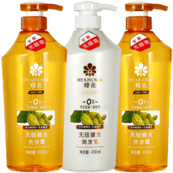 BEE&FLOWER 蜂花 无硅健发洗护套装（洗发露550ml*2+润发乳550ml） *2件