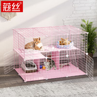 猫笼别墅家用三层超大自由空间猫笼子清仓室内带厕所小型猫咪猫舍
