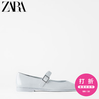 ZARA 新款 TRF 女鞋 蓝色平底单鞋 13869510009