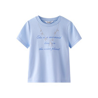 Annil 安奈儿 女童绣花短袖