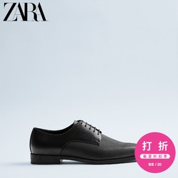 ZARA新款 男鞋 黑色经典商务正装鞋 15403002040
