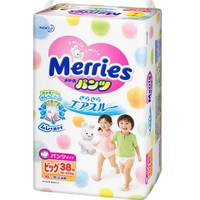 再降价：Merries 妙而舒 婴儿纸尿裤 XL38片 *4件