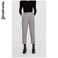 Stradivarius 音符 04559398005  女士格子九分裤