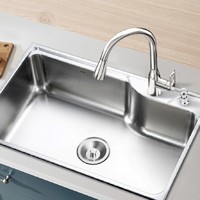 MOEN 摩恩 28001sl 不锈钢水槽套餐类 685mm单槽配简约龙头