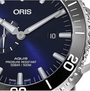 ORIS 豪利时 Aquis系列 01 743 7733 4135-07 8 24 05PEB 男士自动机械手表