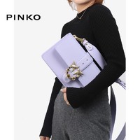 PINKO19年新款宽肩带珠花黑宝石女包单肩燕子包1P2176 Y4YM