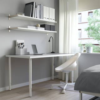 IKEA宜家LINNMON利蒙OLOV奥勒夫桌子简约现代北欧白色