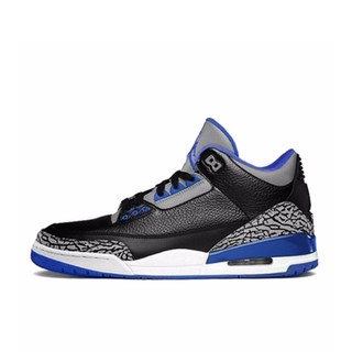 Jordan Brand Air Jordan 3 儿童休闲运动鞋 398614-007 蓝水泥 37.5