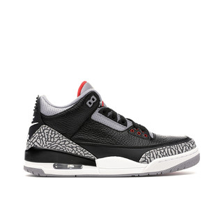 Jordan Brand Air Jordan 3 儿童休闲运动鞋 黑水泥(2018) 39