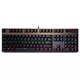 RAPOO 雷柏 V500PRO 单光版 104键背光机械键盘 红轴 黑色