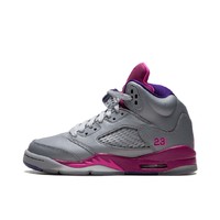 NIKE 耐克 Air Jordan 5 篮球鞋 灰紫 39